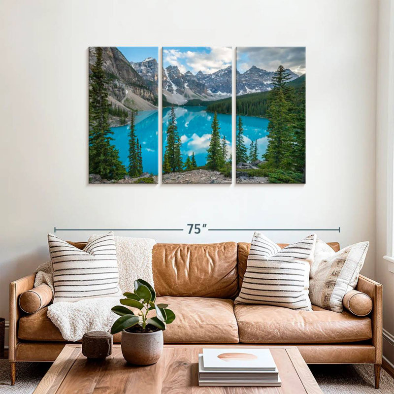 Alvord Scenic Moraine Lakeside Mountains, H 36 po x l 57 po