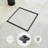 6 In. X 6 In. Stainless Steel Square Shower Drain With Tile-In Pattern Surface-122260903