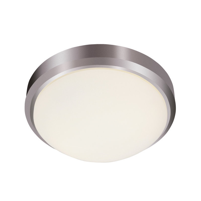 Escondido Flush Mount, Brushed Nickel, 5" H x 15" W