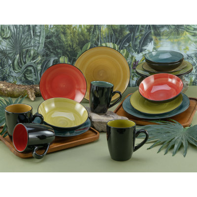 Samoa Piece Stoneware Dinnerware Set - Service for 4