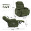 Fauteuil inclinable électrique ultra-confortable en velours côtelé - Ajustement avant et arrière à 135 °, massage chauffant-1949956786