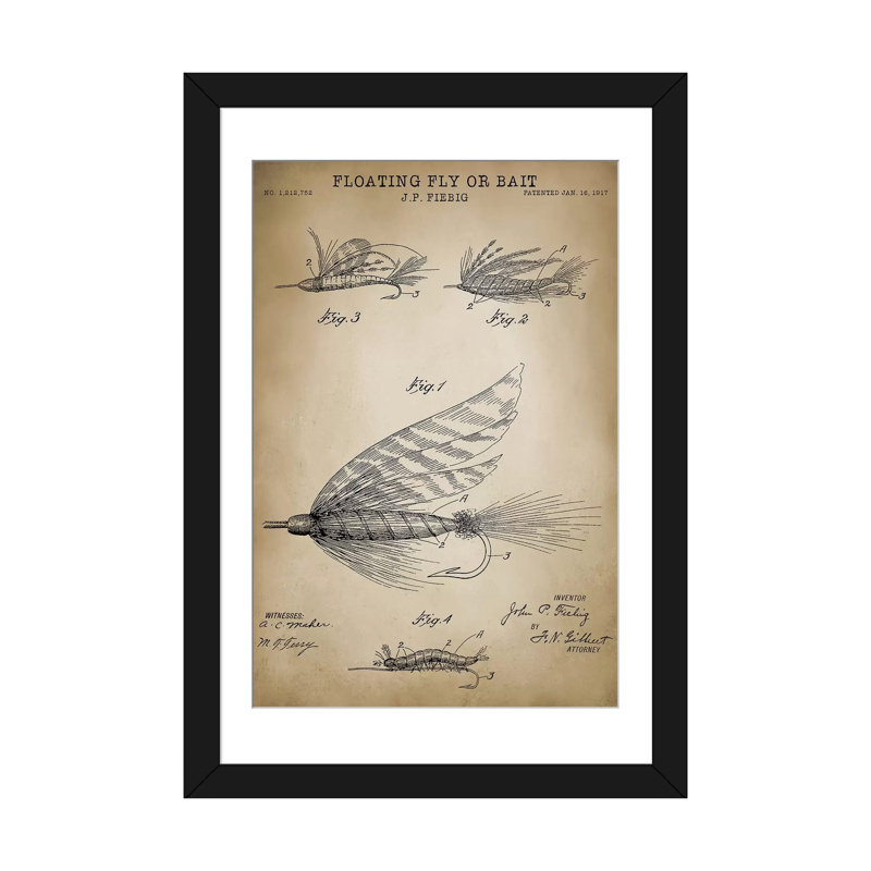 « flottant fly », impression sur toile, H 26 po x l 18 po x P 1,5 po, Papier beaux-arts encadré noir, Blanc