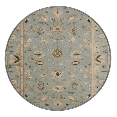 Machine Washable Turkish Gray Area Rug