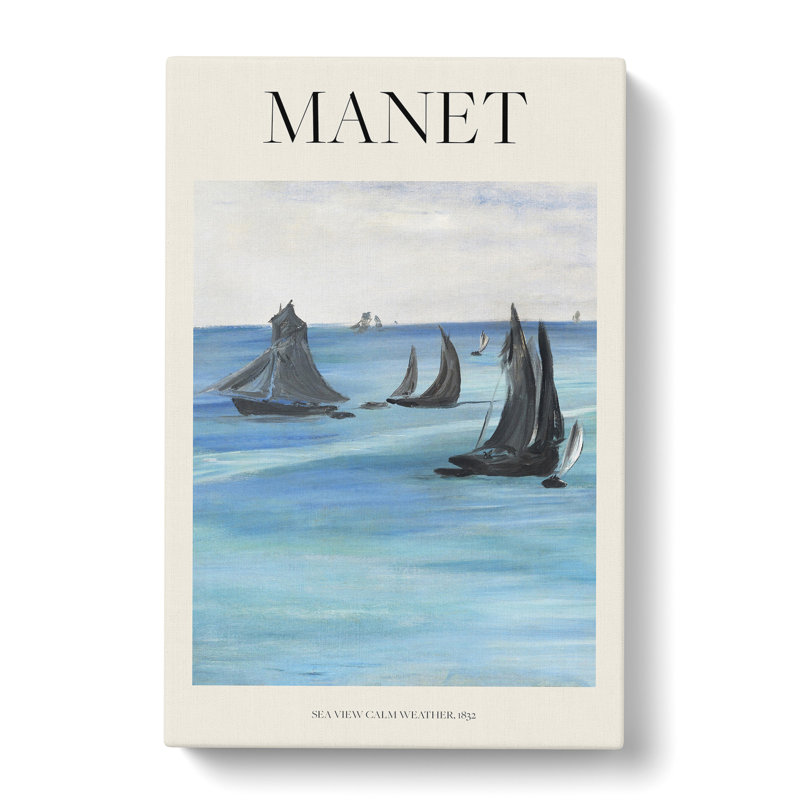 Sea View, Calm Weather by Edouard Manet - Wrapped Canvas, 76cm H x 50cm W x 3cm D