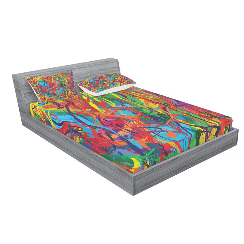 Ambesonne Microfiber Abstract Sheet Set (Set of 3)