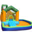 Château gonflable 6 en 1 Safari Bounce N Slide, utilisation humide ou sèche, souffleur inclus