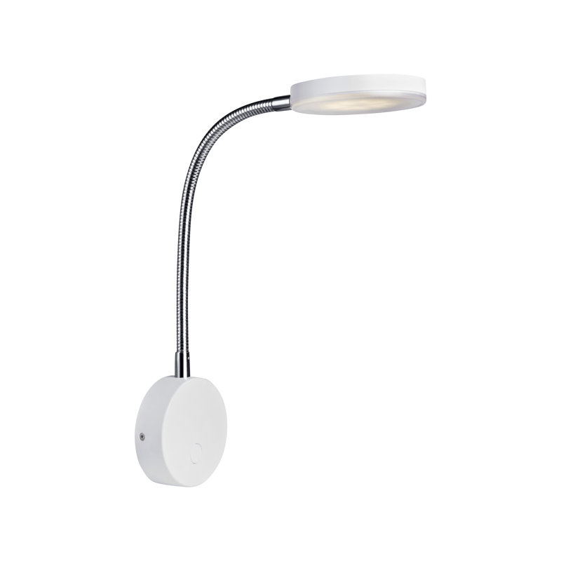 Bernhardt LED Plug-in Spotlight, White/Chrome