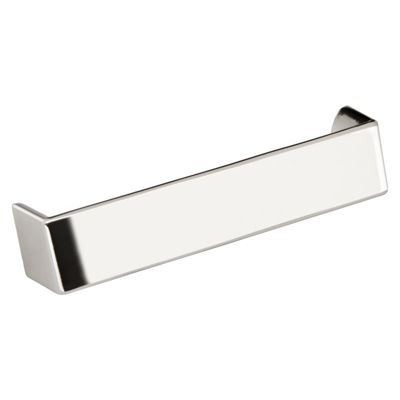 Poignée de tiroir en nickel poli de 3-3 / 4 po Lancaster, Nickel poli