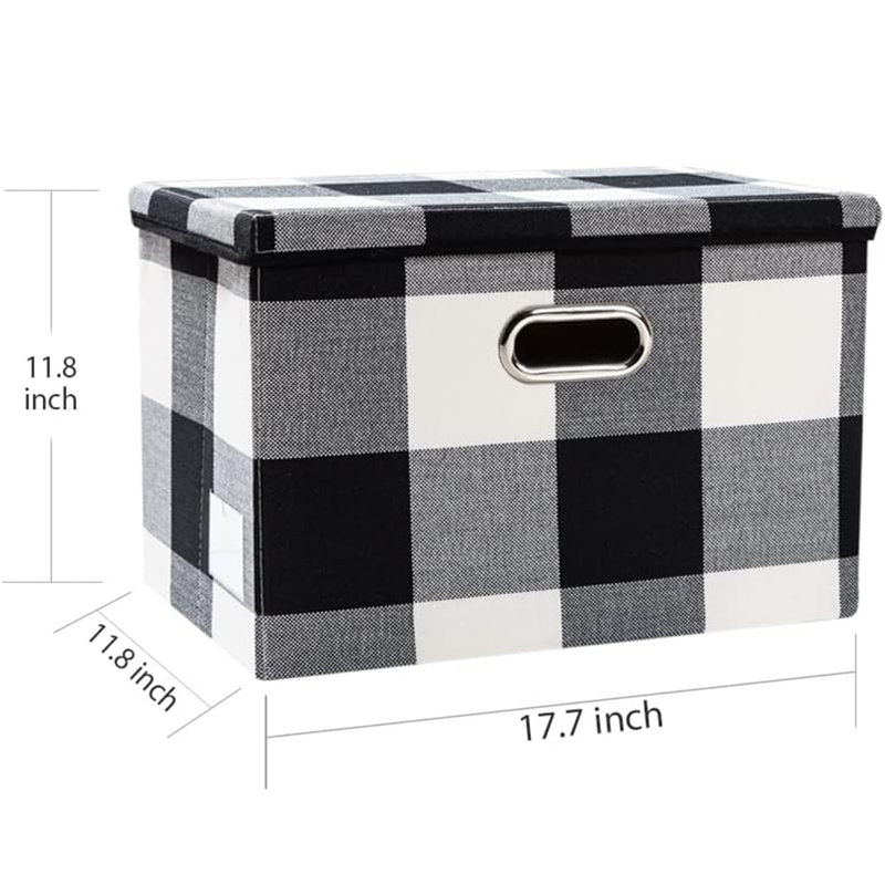 Gracie Oaks Fabric Decorative Bin