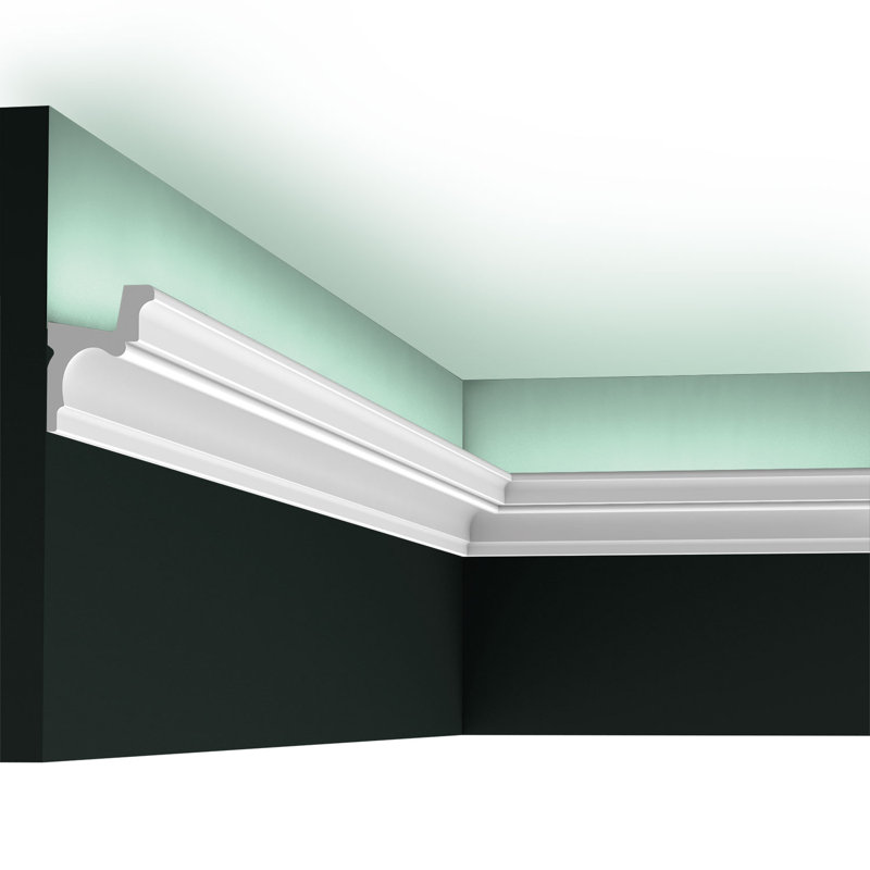 Primed White Polyurethane Crown Moulding Set of 2