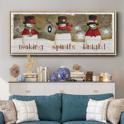 «Made Spirits Bright», toile encadrée