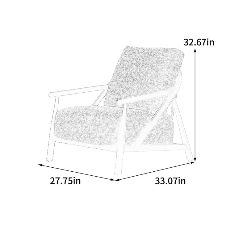 Chaise longue ergonomique en molleton agneau