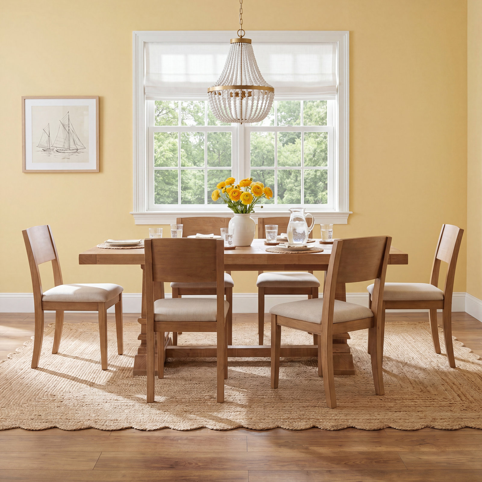 Vienna Pine Dining Table Set