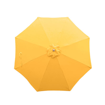 9' Round Umbrella Replacement Canopy 8 Ribs in Yellow Olefin
