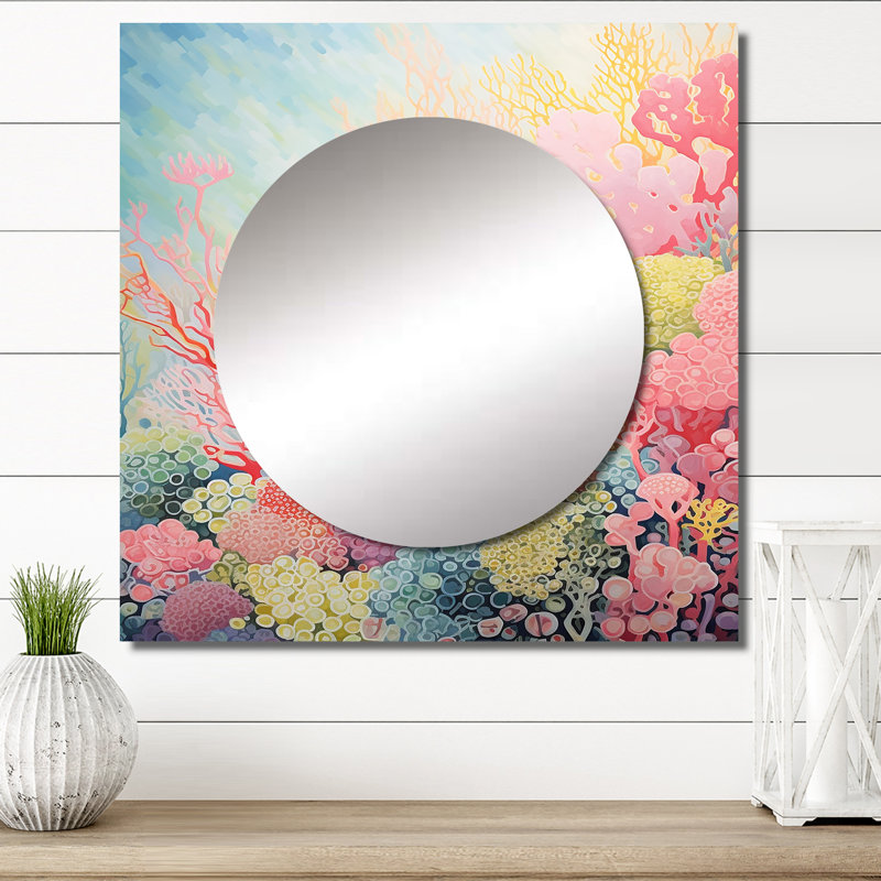 Adaysha - Corail de barrière de corail Expression V Coastal Coral Under Water, 23 po x 23 po