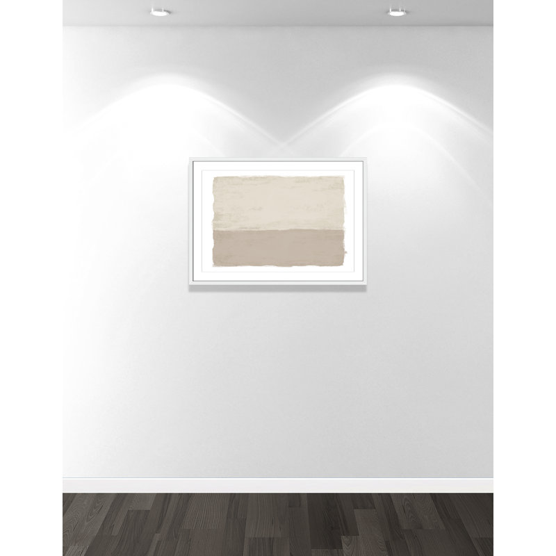 Silent Sands II - Landscape Version Print par Natalie Carpentieri, L 35,5 po x H 25,5 po, Blanc satiné, Imprimé mat