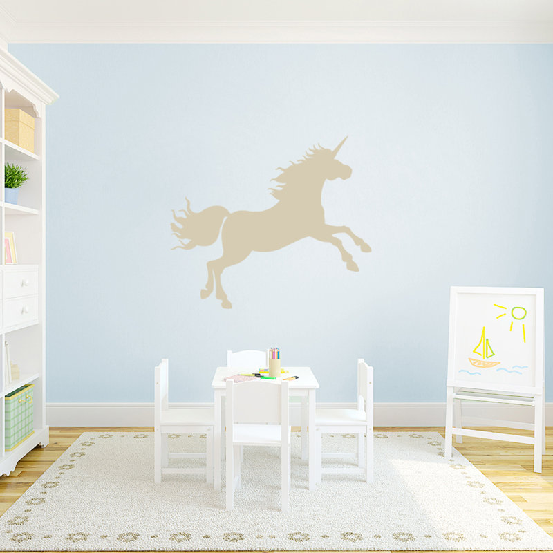 Adhésif décoratif licorne, Beige