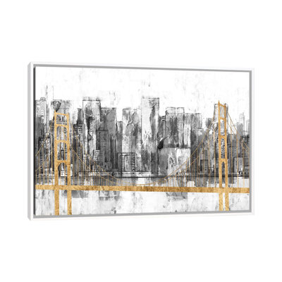 « Golden Bridge panorama » par Jennifer Goldberger-impression