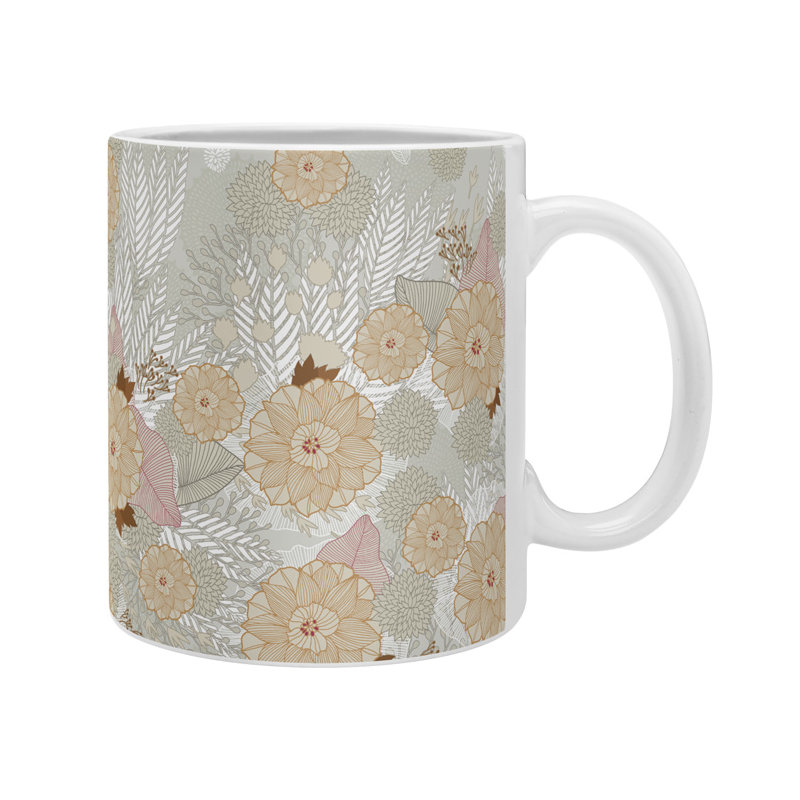 Grande tasse à café blanc frost