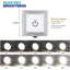 Ensemble de 6 luminaires sous-armoire avec gradateur câblé 12V 1,8W / pièce pour armoire de cuisine-113360697-89197458