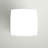 Yvette 1-Nightstand in White Finish With A shelf, 21.6'' H X 17.7'' W X 17.7'' D-298851508