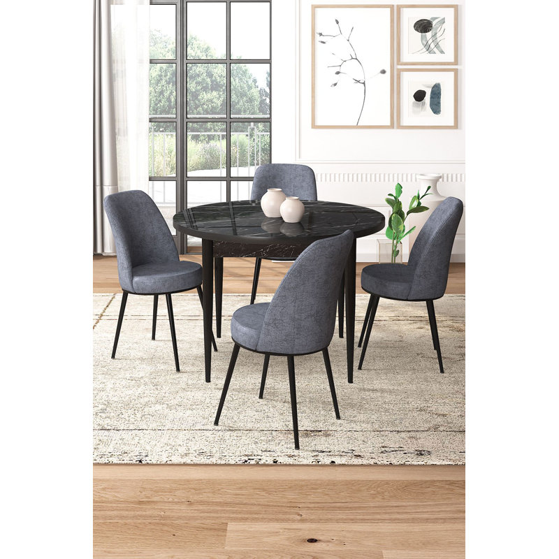 Ensemble de table et chaises de salle à manger, Fumée
