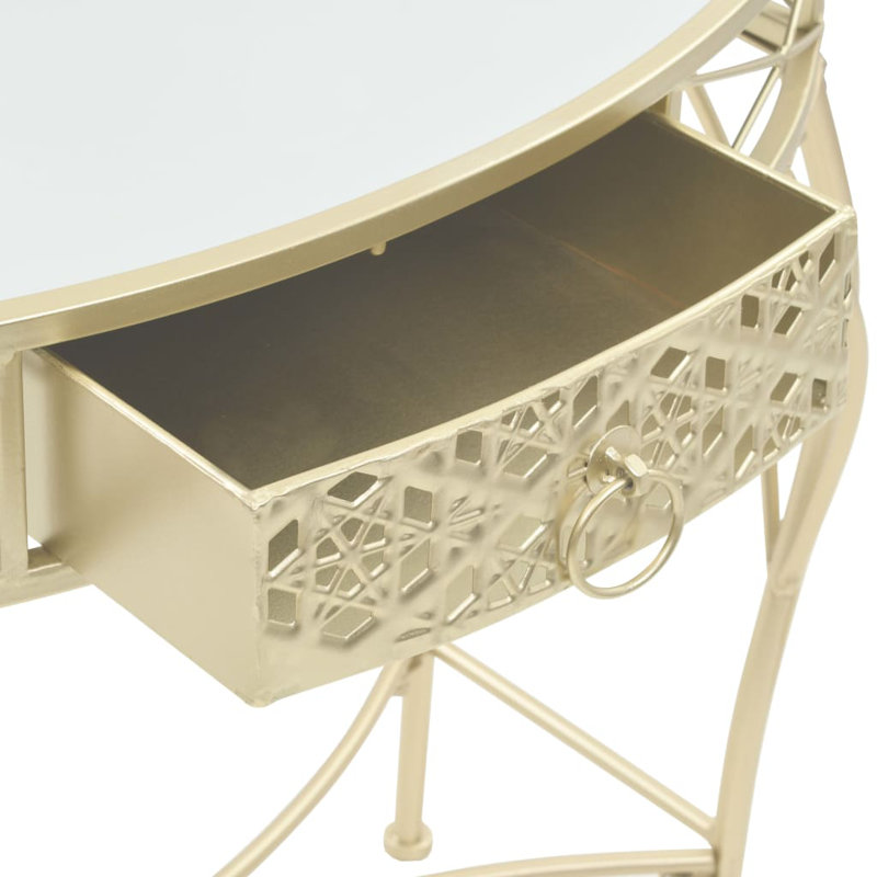 Paola 82cm Glass Top Console Table