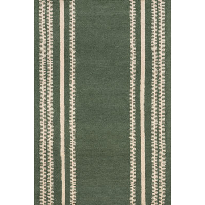 Tapis rayé en laine Kari