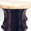 Round Cream Bullnose Travertine Bar Table Model 1204 E