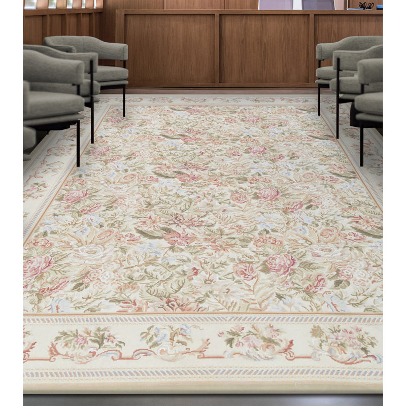 Wool Floral Area Rug