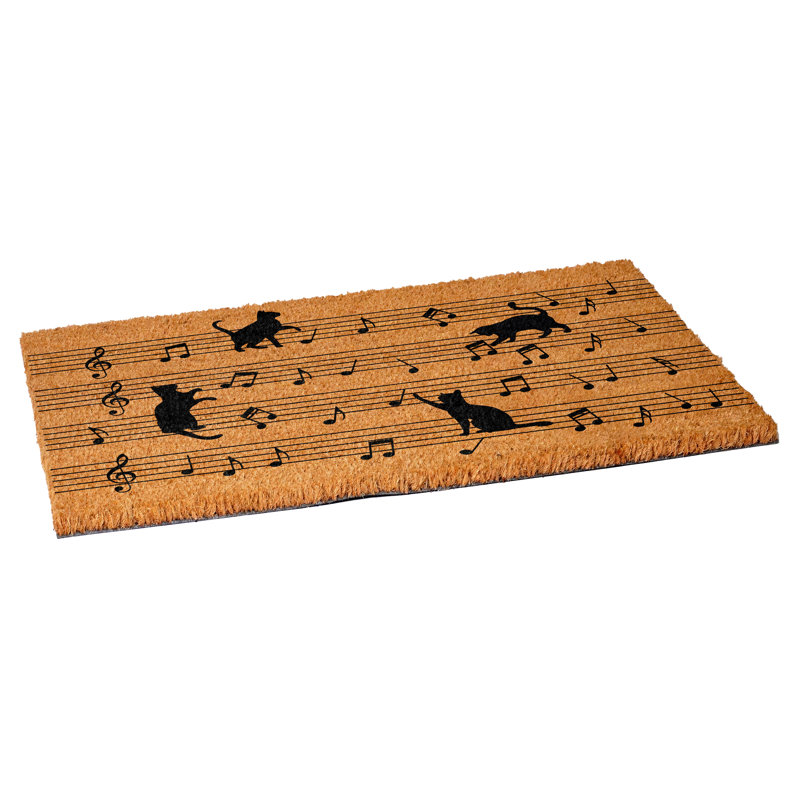 Musical Cats Doormat, 24" W x 36" L