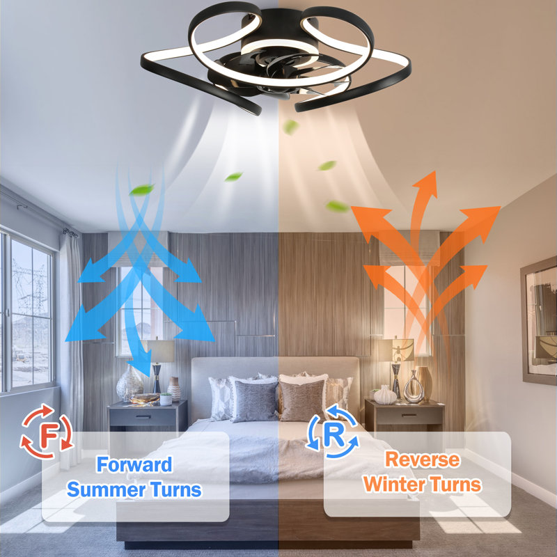 Draevyn 22'' Ceiling Fan with LED Lights