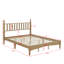 Grand lit plateforme en bois