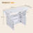 Bauoyer Foldable Kitchen Island with Locking Wheels