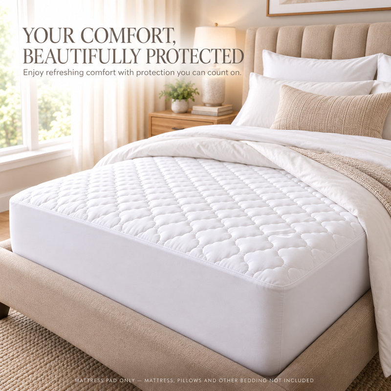 Protège-matelas matelassé et imperméable Crosson, Lit simple