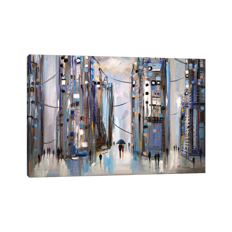 Rainy Afternoon by Ekaterina Ermilkina - Painting on Canvas, Wrapped Canvas, 101.6 cm H x 66.04 cm W x 1.91 cm D