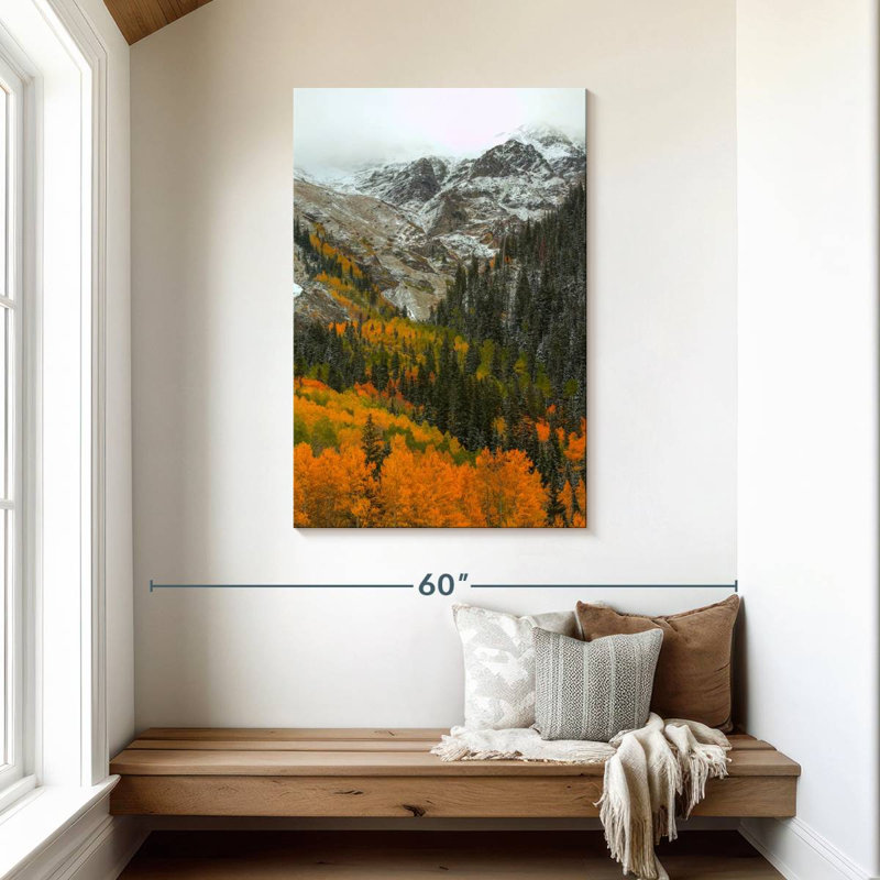 Aime Orange Flames, 45" H x 30" W