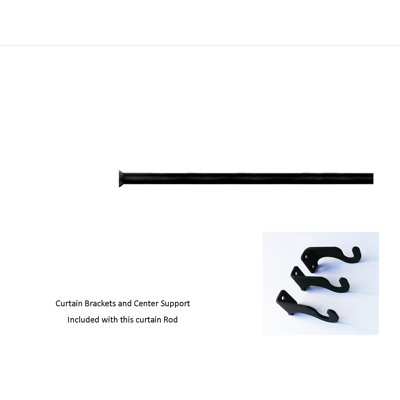 Swiszcz Adjustable Single Curtain Rod