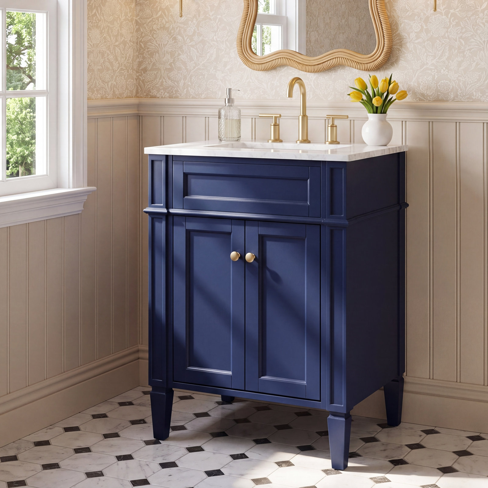 Rivers 24 " Single Bathroom Vanity, Blue