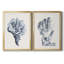 "Blue Antique Coral III", ensemble de 2 reproductions de cadres rectangulaires sur toile-760810038-760810027