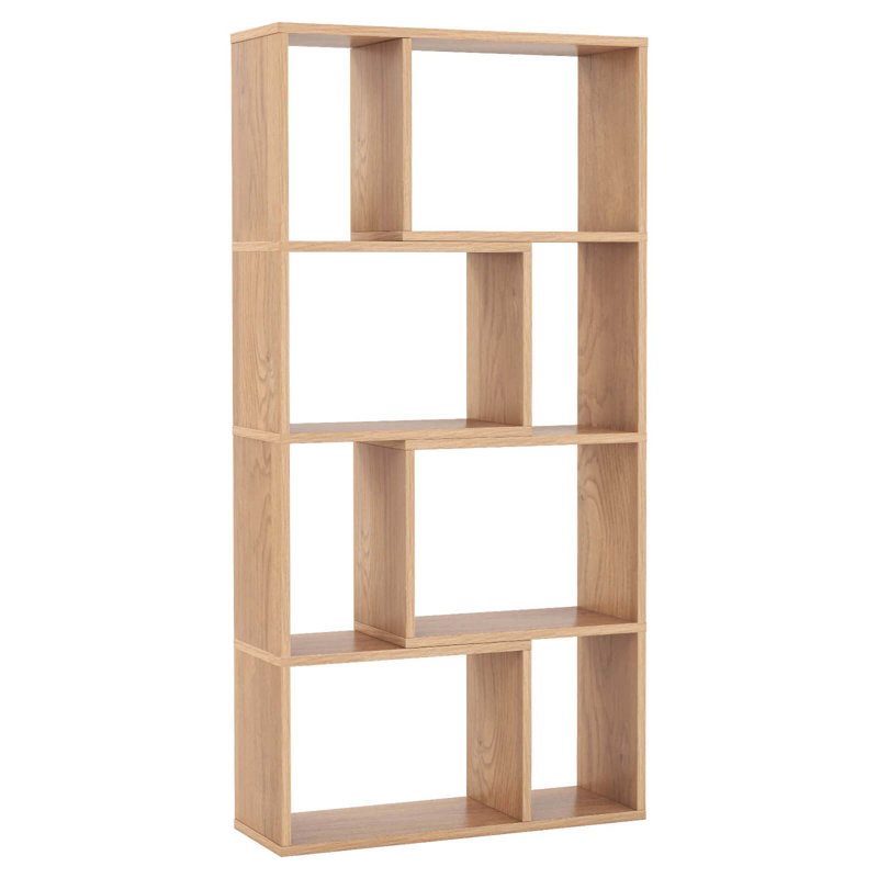 Wrought Studio? Bibliothèque 48 "à géométrie ouverte avec 8 cubes et 2 dispositifs anti-basculement, Naturel
