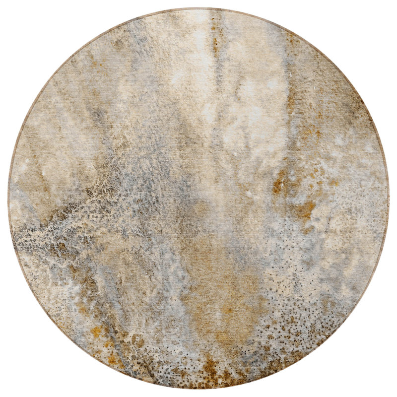 Tapis d'intérieur rond 8 po