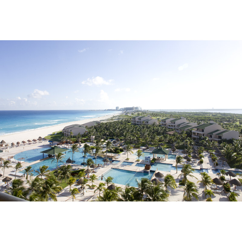 Caribbean Resort Hotel by Alice_yeo - Wrapped Canvas Print, 30cm H x 46cm W