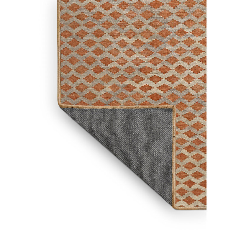 Tapis contemporain brun / gris, Rectangle 2 pi x 4 pi