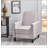 Linen Manual Push Back Recliner Chair-320699900