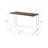 Versatile Walnut & White Writing Desk With USB Port For Efficient Work-135677443
