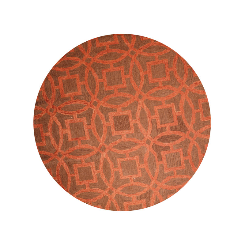 Tapis en laine touffetés à la main Bradford, Rond 8 pi