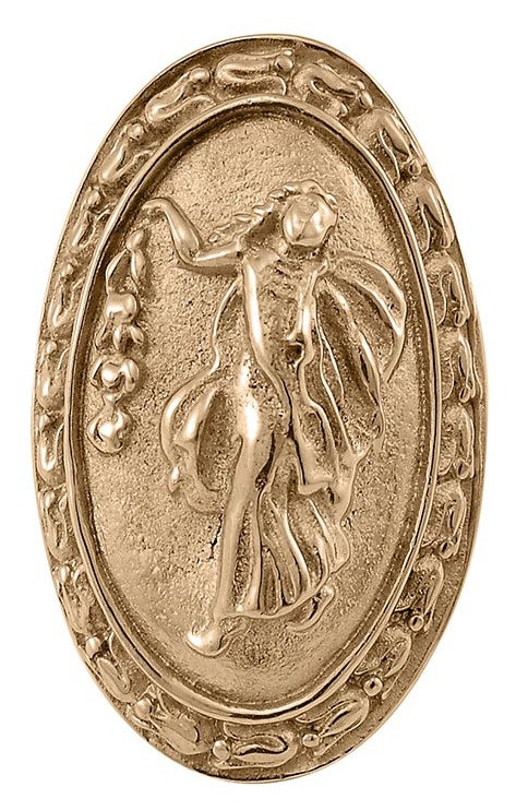 Sforza Oval Knob, Polished Gold