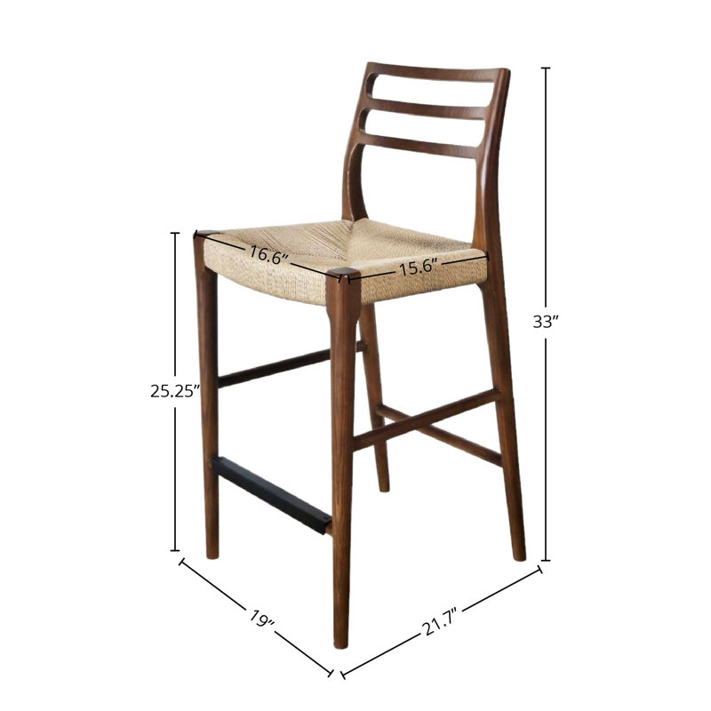 Demerick Counter Stool, Dark Brown