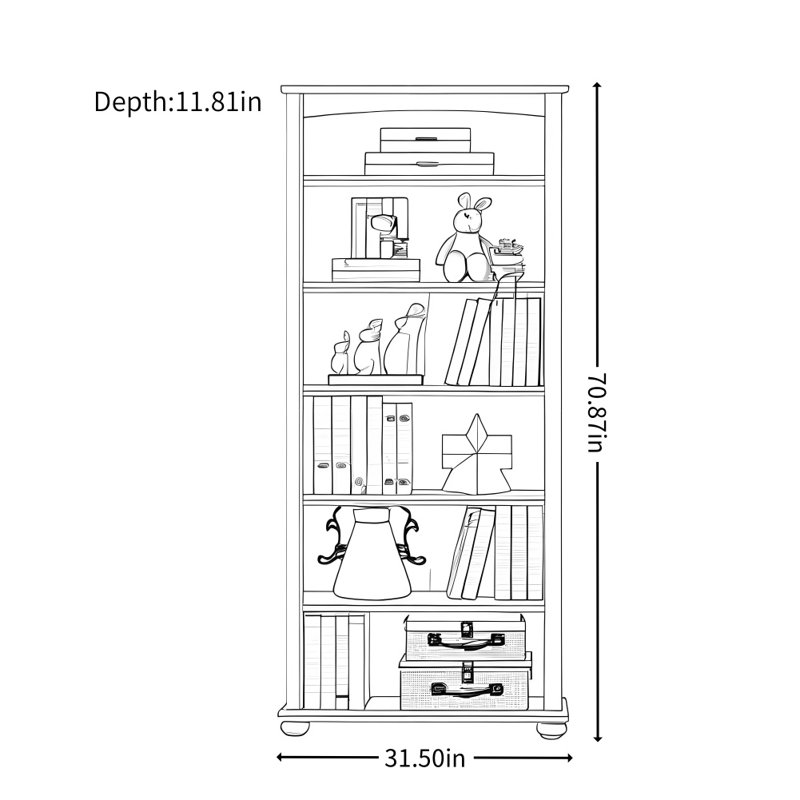Vitrine moderne blanche simple